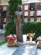 tombstone in a cemetery