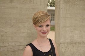 teen girl posing with a smile