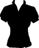 clipart of woman top clothes