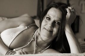 Woman in the boudoir