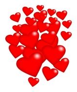 Picture of Red hearts