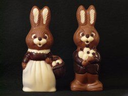 Chocolate Easter bunnies