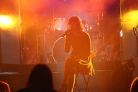 singer Woman performance stage