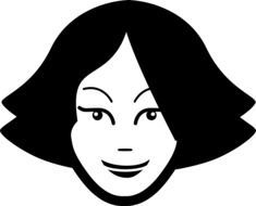 painted teen face silhouette