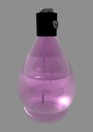 Glass bottle of the fragrant perfume