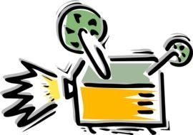 Movie projector clipart