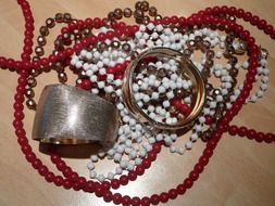 vintage beads and bracelets