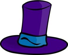 Purple glamour hat