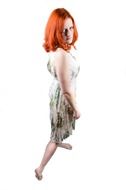 portrait of model with red hair