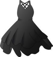 Picture of fashion black dress