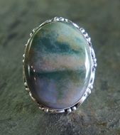 green jasper ring