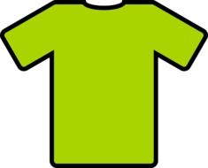 Green t-shirt clipart