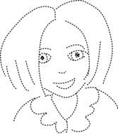 young face drawing
