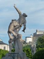 sculpture of a woman in salzburg