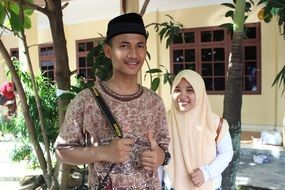 muslim happy couple