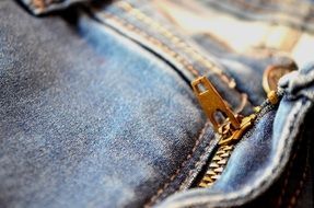 zipper on jeans