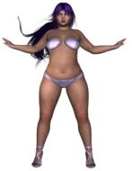 woman overweight 3d drawing
