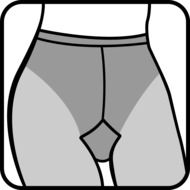 Drawing of woman&#039;s underwear