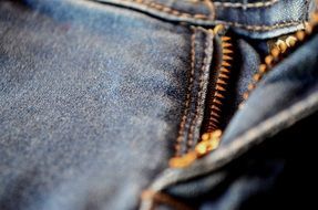 zip zipper fly jeans blue pocket N4