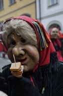 traditional mask for swabian alemannic carnival