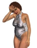 Picture of stressed woman