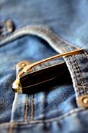pen in the pocket of jeans