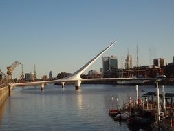 female bridge in puerto madero