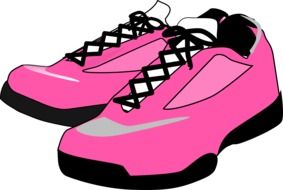 pink boots drawing