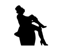 Silhouette of Marlene Dietrich clipart