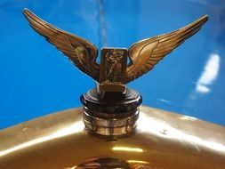 metal ornament on the car