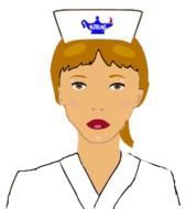 nurse's drawing on white background