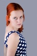 sensual red haired woman
