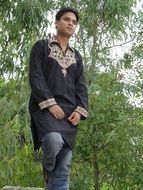 fashion style young model