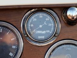 dashboard of sunbeam tourer