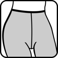 Drawing of pantyhose clothing for women