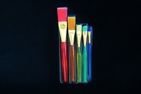 Colorful brush set cosmetics