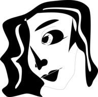 conceptual image of a stylish female face