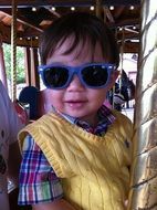 child with fashion sunglasses