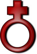 female symbol with a cross