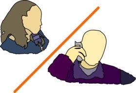 phone conversation drawing