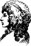 woman with curly hair