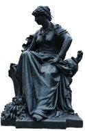 bronze statue of a woman in paris