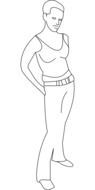 clipart of the transvestite woman