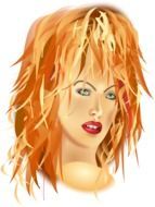 woman girl face head blonde hair