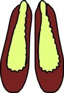 graphic image of women's slippers