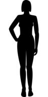 naked woman drawing