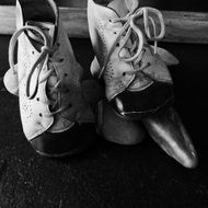 childhood leather shoes