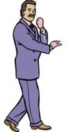 graphic image of a man in a purple suit