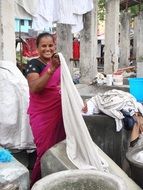 woman from indian caste dhobi