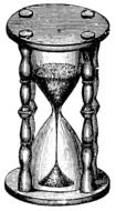 gray hourglass on a white background